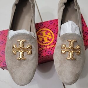 Tory Burch Women's Tan Suede Loafers
